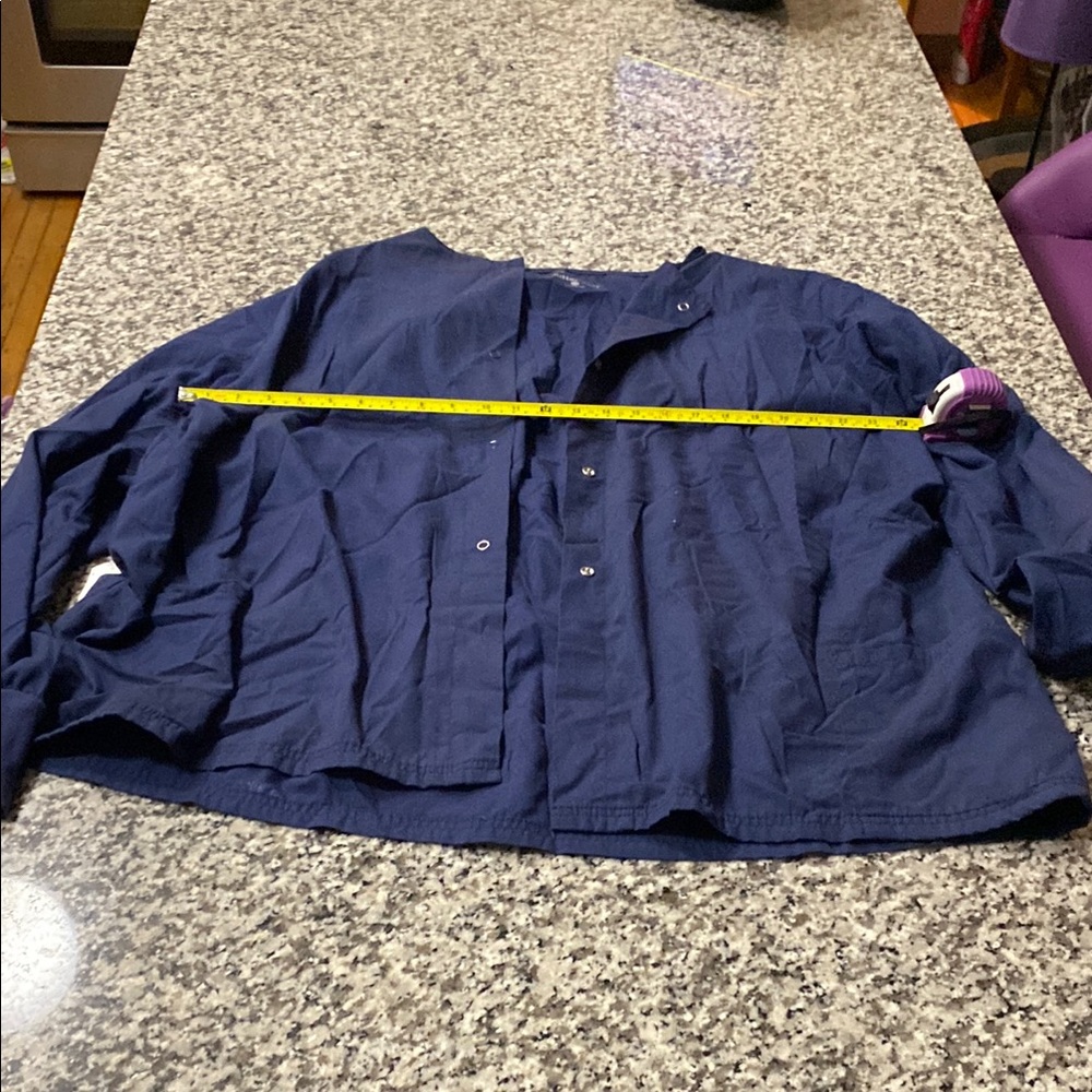 Butter soft scrubs Scrub jacket Navy